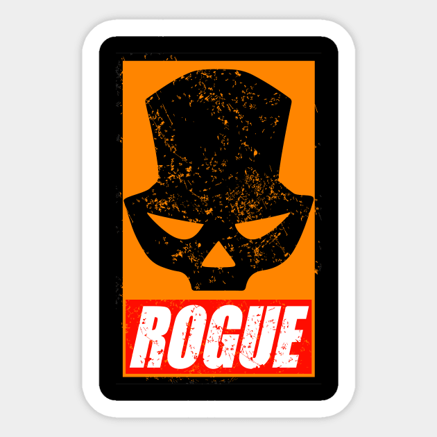 WE WILL ROGUE YOU! Sticker by KARMADESIGNER T-SHIRT SHOP